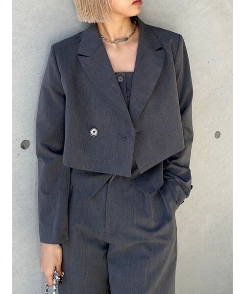 EVRIS（エヴリス）の「コルセットトップス【セットアップ着用可能】（キャミソール・レディース・ブラック/グレー/ピンク・FREE）」の7枚目の写真