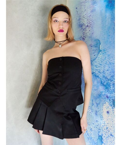 EVRIS（エヴリス）の「コルセットトップス【セットアップ着用可能】（キャミソール・レディース・ブラック/グレー/ピンク・FREE）」の15枚目の写真