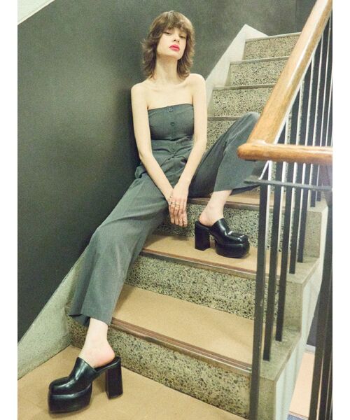 EVRIS（エヴリス）の「コルセットトップス【セットアップ着用可能】（キャミソール・レディース・ブラック/グレー/ピンク・FREE）」の21枚目の写真