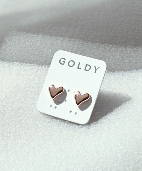 GOLDY(ゴールディ)の「【GOLDY】タイニー ハート ピアス / 1220306 CS-2311※(ピアス(両耳用)・レディース・ピンク/シルバー/ゴールド・FREE)」の7枚目の写真