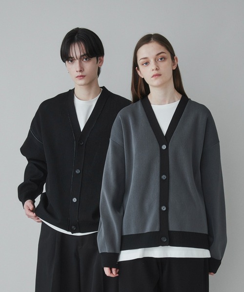 LUCY（ルーシー）の「LUCY/クリアライトリバーシブルカーディガン（カーディガン/ボレロ・メンズ・グレー/ダークグレー/ブラック/ホワイト・MEDIUM/LARGE）」の3枚目の写真