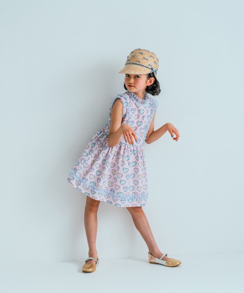 fafa(フェフェ)の「LOLA MAY | ストローハット(ハット・キッズ・ラベンダー/サックスブルー・MEDIUM/LARGE)」の8枚目の写真