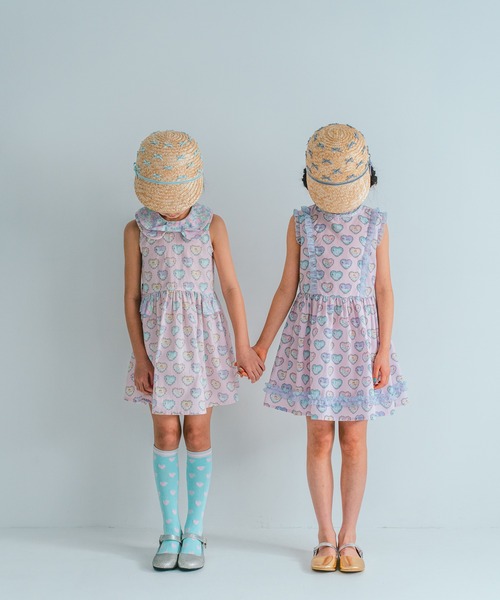 fafa(フェフェ)の「LOLA MAY | ストローハット(ハット・キッズ・ラベンダー/サックスブルー・MEDIUM/LARGE)」の9枚目の写真