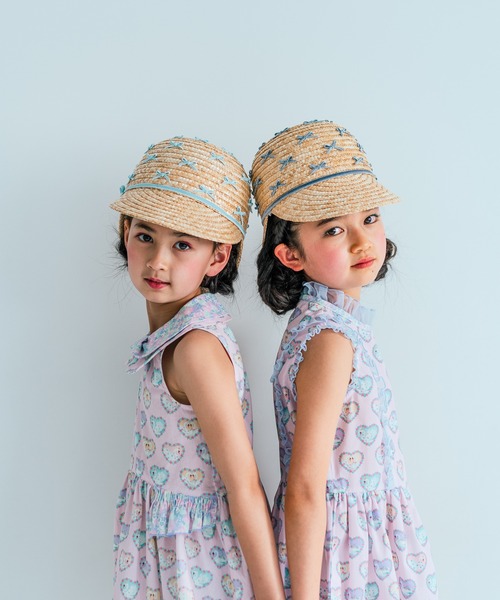 fafa(フェフェ)の「LOLA MAY | ストローハット(ハット・キッズ・ラベンダー/サックスブルー・MEDIUM/LARGE)」の11枚目の写真