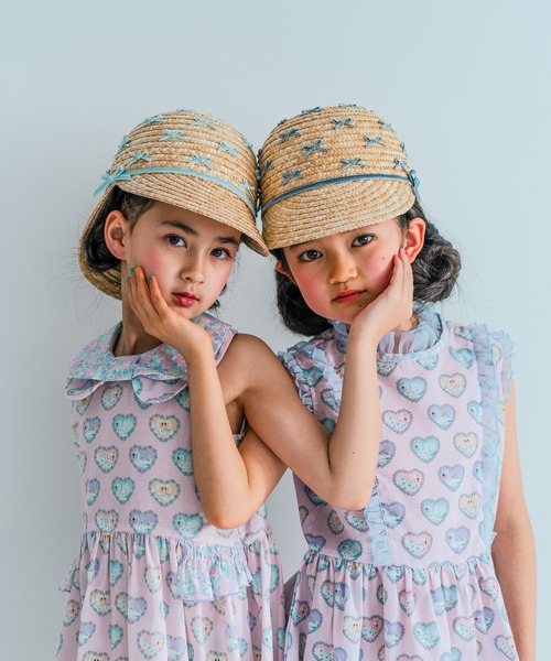 fafa(フェフェ)の「LOLA MAY | ストローハット(ハット・キッズ・ラベンダー/サックスブルー・MEDIUM/LARGE)」の12枚目の写真