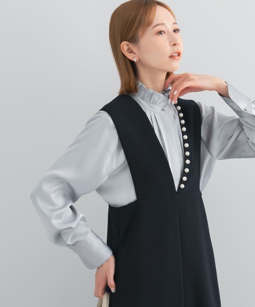 URBAN RESEARCH ROSSO / アーバンリサーチ ロッソ 楊柳フリルブラウス アーバンリサーチ ロッソ URBAN RESEARCH ROSSO 楊柳フリル
