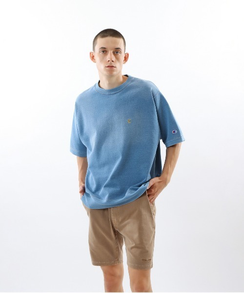Champion(チャンピオン)の「【Champion/チャンピオン】メンズ メンズカジュアル ショートスリーブクルーネックスウェットシャツ(スウェット・メンズ・ブルー系その他/ブルー系その他2・X-LARGE/LARGE/MEDIUM)」の1枚目の写真