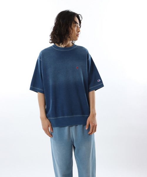Champion(チャンピオン)の「【Champion/チャンピオン】メンズ メンズカジュアル ショートスリーブクルーネックスウェットシャツ(スウェット・メンズ・ブルー系その他/ブルー系その他2・X-LARGE/LARGE/MEDIUM)」の2枚目の写真
