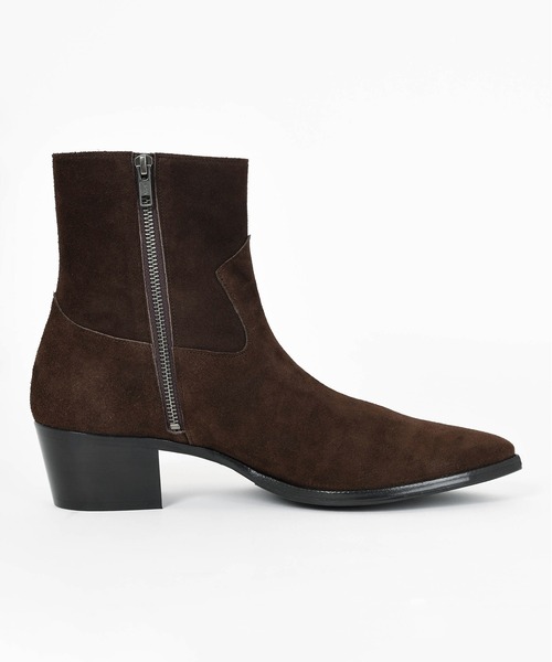 LAD MUSICIAN スウェード ブーツ 超美品 LAD MUSICIAN ラッドミュージシャン バックジップ ブーツ