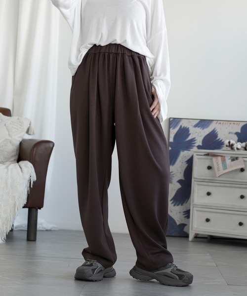 aimoha（アイモハ）の「ウエストゴムスウェットパンツ（スウェットパンツ・レディース・ブラック/ブラウン/ダークグレー・SMALL/MEDIUM/LARGE）」の20枚目の写真