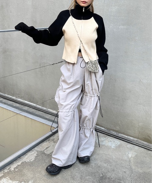 WHO'S WHO gallery(フーズフーギャラリー)の「ドロストデザインパンツ(スラックス・レディース・オフホワイト/シルバー/ブラック/ライトグレー・FREE)」の11枚目の写真