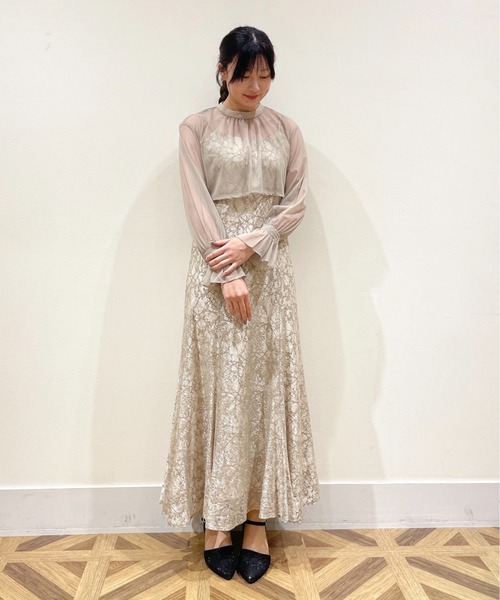 Cupid Heart（キューピッドハート）の「【Cupid Heart】結婚式用！3wayボレロマーメイドドレス（ドレス・レディース・ラベンダー/ブラック/イエロー系その他/ブラウン/グリーン/ブルーグレー/ベージュ・MEDIUM）」の4枚目の写真