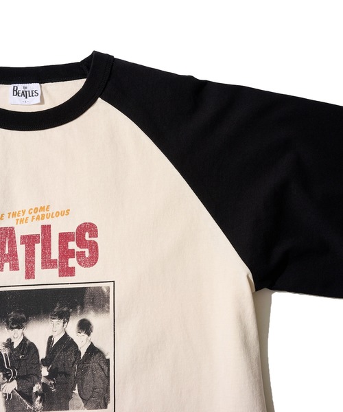 tシャツ 「THE BEATLES/ザ ビートルズ」ラグランスリーブTシャツ/バックプリント レディース メンズ FREAK'S STORE tシャツ 限定展開 THE BEATLES/ザ ビートルズ