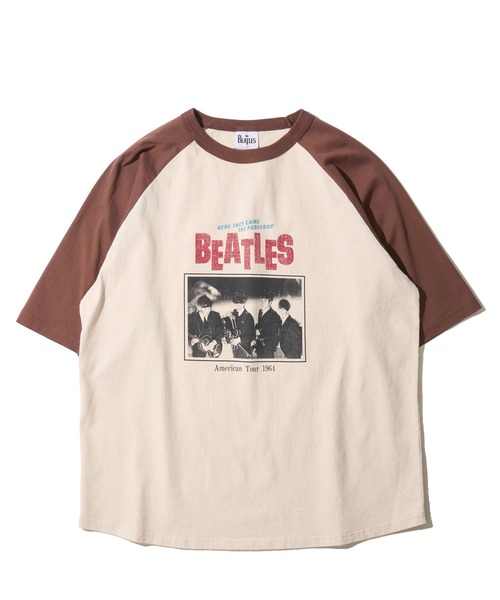 The Beatles(ザビートルズ)の「【THE BEATLES/ザ ビートルズ】ツアーフォトプリントラグランスリーブTシャツ/バックプリント(Tシャツ/カットソー・レディース・チャコールグレー/オフホワイト/ホワイト/ダークグレー/ホワイト系1・MEDIUM/X-LARGE/LARGE)」の12枚目の写真