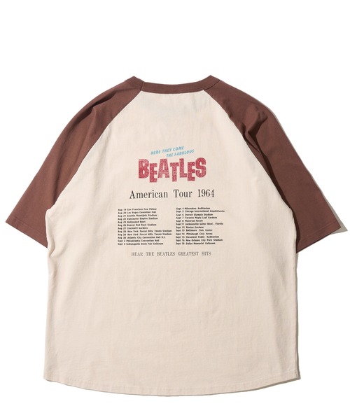 The Beatles(ザビートルズ)の「【THE BEATLES/ザ ビートルズ】ツアーフォトプリントラグランスリーブTシャツ/バックプリント(Tシャツ/カットソー・レディース・チャコールグレー/オフホワイト/ホワイト/ダークグレー/ホワイト系1・MEDIUM/X-LARGE/LARGE)」の13枚目の写真