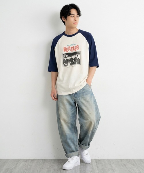 The Beatles(ザビートルズ)の「【THE BEATLES/ザ ビートルズ】ツアーフォトプリントラグランスリーブTシャツ/バックプリント(Tシャツ/カットソー・レディース・チャコールグレー/オフホワイト/ホワイト/ダークグレー/ホワイト系1・MEDIUM/X-LARGE/LARGE)」の20枚目の写真