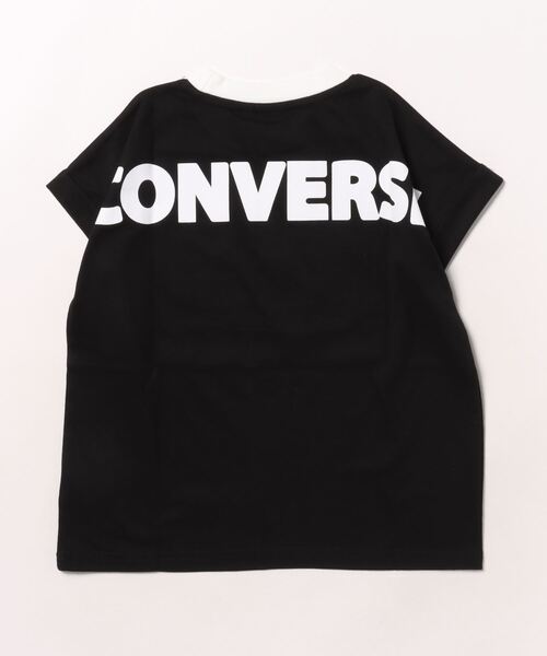 CONVERSE（コンバース）の「converse/コンバース　ロゴプリント半袖Tシャツ（Tシャツ/カットソー・キッズ・ブラック/レッド・130/140/150/160）」の3枚目の写真