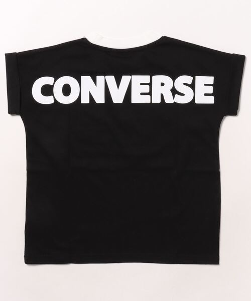 CONVERSE（コンバース）の「converse/コンバース　ロゴプリント半袖Tシャツ（Tシャツ/カットソー・キッズ・ブラック/レッド・130/140/150/160）」の4枚目の写真