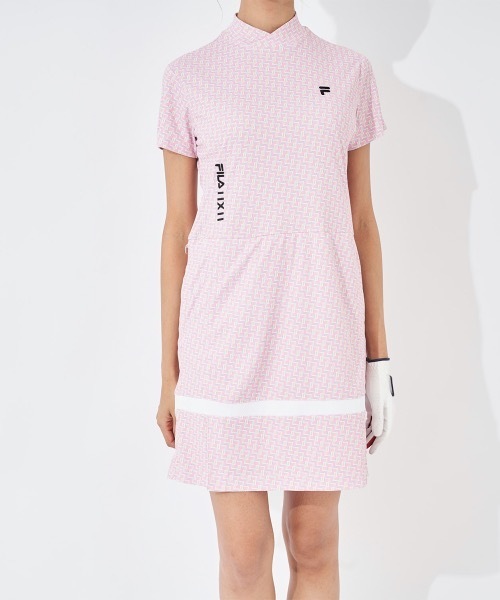 【セール】【FILA GOLF/フィラゴルフ】レディースモックネックワンピース ゴルフ（ワンピース）｜FILA GOLF（フィラゴルフ ）