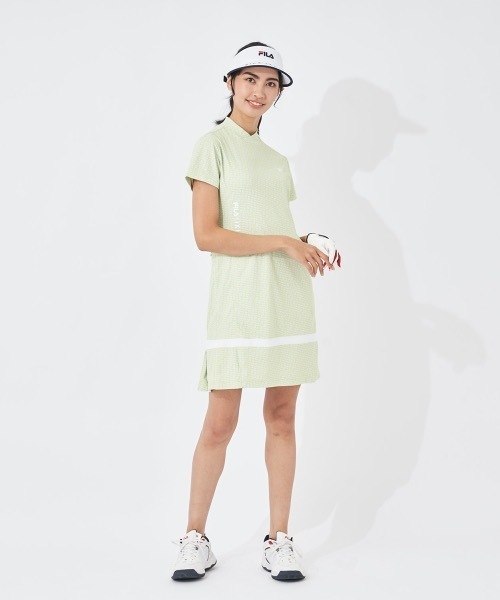 【セール】【FILA GOLF/フィラゴルフ】レディースモックネックワンピース ゴルフ（ワンピース）｜FILA GOLF（フィラゴルフ ）