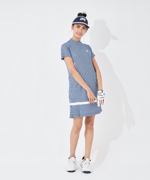 【セール】【FILA GOLF/フィラゴルフ】レディースモックネックワンピース ゴルフ（ワンピース）｜FILA GOLF（フィラゴルフ ）