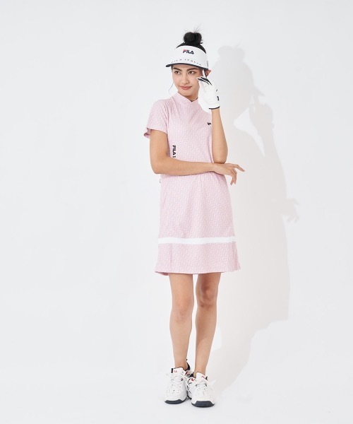 【セール】【FILA GOLF/フィラゴルフ】レディースモックネックワンピース ゴルフ（ワンピース）｜FILA GOLF（フィラゴルフ ）