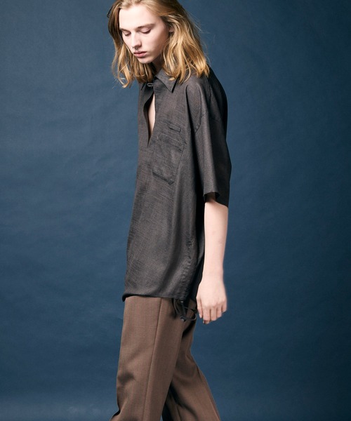 Maison Special透け感ラグランスリーブシャツ フリーサイズ MAISON SPECIAL（メゾンスペシャル）の「《UNISEX》Calendering