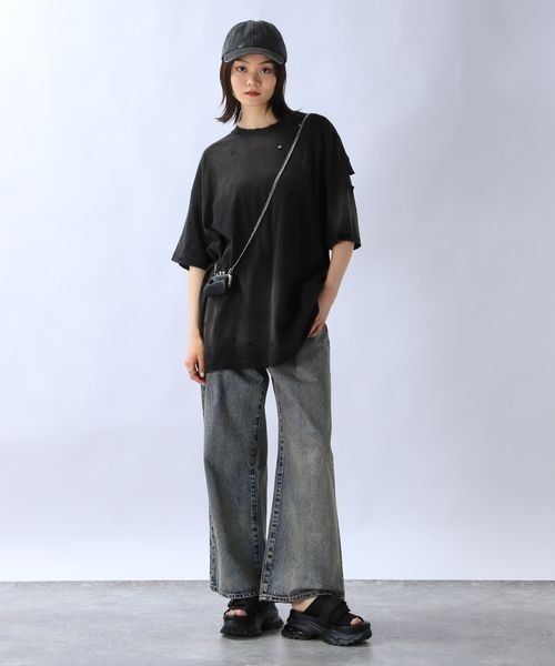 JEANASIS（ジーナシス）の「ミニガマグチネックレス/114270（ショルダーバッグ・レディース・シルバー系その他/ブラック系その他・FREE）」の3枚目の写真