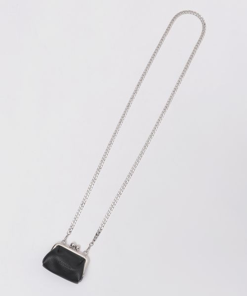 JEANASIS（ジーナシス）の「ミニガマグチネックレス/114270（ショルダーバッグ・レディース・シルバー系その他/ブラック系その他・FREE）」の9枚目の写真