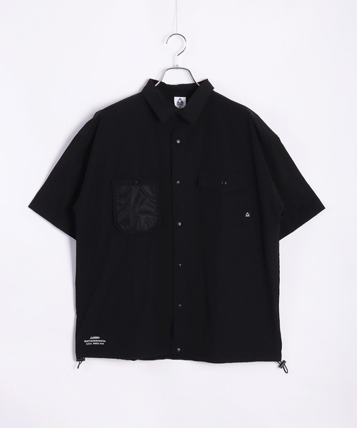 GERRY(ジェリー)の「GERRY 接触冷感 撥水 ストレッチ半袖シャツ ダブル胸ポケット付(シャツ/ブラウス・メンズ・グレイッシュベージュ/ブラック/カーキ・L/LL/M)」の4枚目の写真