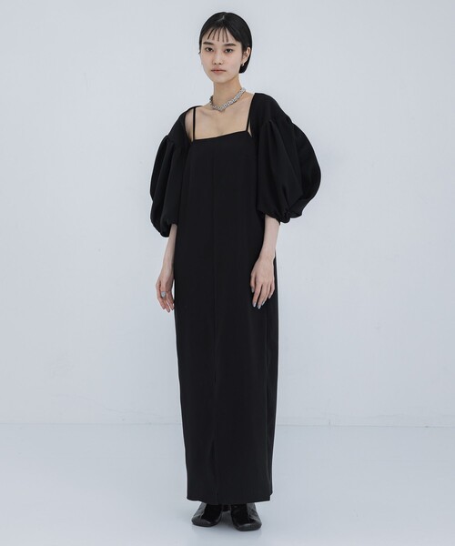 THINGS THAT MATTER ボレロ&キャミソールマキシドレス ブラック THINGS THAT MATTER/シングス ザット マター】NEW BOLERO & CAMISOLE