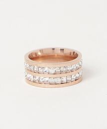 ANARKH（アナンケ）の「『ANARKH』ステンレス　ジルコニア2連デザインリング（リング）」