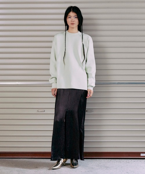 THINGS THAT MATTER(シングス ザット マター)の「ONENESS LOGO BIG KNIT PULLOVER / ワンネスロゴビッグニットプルオーバー(ニット/セーター・レディース・アイボリー/ブラック/ミント/イエロー/ラベンダー/オレンジ・FREE)」の8枚目の写真