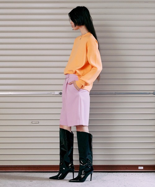 THINGS THAT MATTER(シングス ザット マター)の「ONENESS LOGO BIG KNIT PULLOVER / ワンネスロゴビッグニットプルオーバー(ニット/セーター・レディース・アイボリー/ブラック/ミント/イエロー/ラベンダー/オレンジ・FREE)」の18枚目の写真