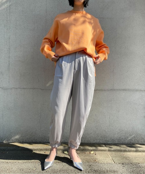 THINGS THAT MATTER(シングス ザット マター)の「ONENESS LOGO BIG KNIT PULLOVER / ワンネスロゴビッグニットプルオーバー(ニット/セーター・レディース・アイボリー/ブラック/ミント/イエロー/ラベンダー/オレンジ・FREE)」の21枚目の写真