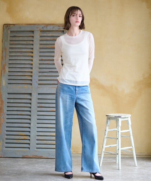 DRESSTERIOR - ドレステリア  ボートネック カットソー プルオーバー 20／－フライスベーシックプルオーバー（カットソー