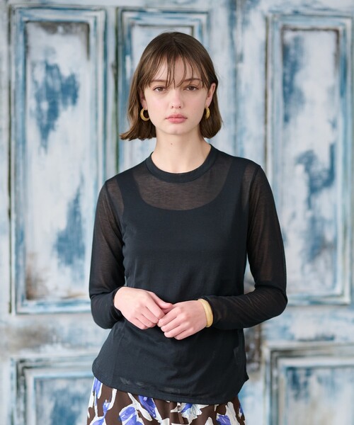 Dressterior ドレステリア　バイカラーリブプルオーバー DRESSTERIOR（ドレステリア）の「シアープルオーバー（Tシャツ
