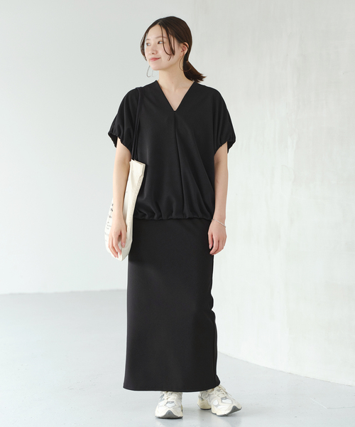 IENA（イエナ）の「CARREMANジョーゼット リーンスカート（スカート・レディース・ブラック/ブラウン・36/38）」の5枚目の写真