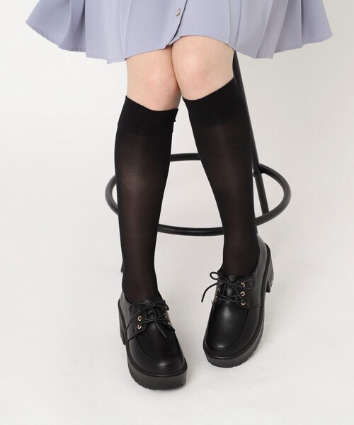 cs T&P(シーエスティーアンドピー)の「厚底レースアップパンプス(パンプス・レディース・ブラック系1/アイボリー/ブラック・S/M/L/LL)」の7枚目の写真