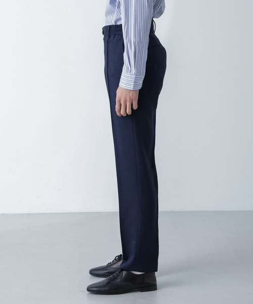 NANO universe（ナノユニバース）の「「N TROUSERS」Reflax(R)スラブツイルストレッチパンツ（セットアップ可）（スーツパンツ・メンズ・ネイビー/グレー・S/M/L）」の12枚目の写真