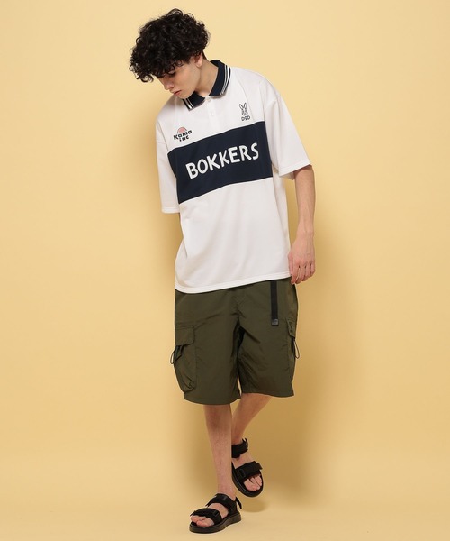 niko and...（ニコアンド）の「【DOD(ディーオーディー)】コラボノッカボッカシャツ（Tシャツ/カットソー・メンズ・ブラック/オフホワイト・MEDIUM/LARGE）」の3枚目の写真