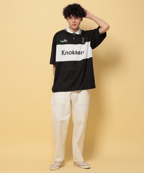 niko and...（ニコアンド）の「【DOD(ディーオーディー)】コラボノッカボッカシャツ（Tシャツ/カットソー・メンズ・ブラック/オフホワイト・MEDIUM/LARGE）」の7枚目の写真