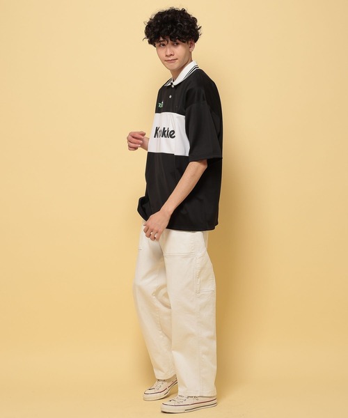 niko and...（ニコアンド）の「【DOD(ディーオーディー)】コラボノッカボッカシャツ（Tシャツ/カットソー・メンズ・ブラック/オフホワイト・MEDIUM/LARGE）」の8枚目の写真