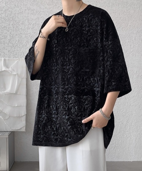 CREARE -LINO-（クレアーレリノ）の「【ユニセックス商品】ペイズリー柄トップス（Tシャツ/カットソー・メンズ・ブラック/ホワイト・FREE）」の20枚目の写真