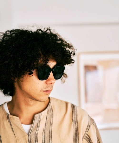 BAYFLOW（ベイフロー）の「スクエアサングラス24（サングラス・メンズ・グレー/その他1・FREE）」の2枚目の写真