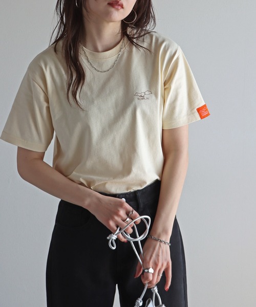 刺繍Tシャツ 刺繍 Tシャツ Tシャツ 半袖 モンロー Tシャツ 半袖 刺繍[品番：OE000007954]｜Rocky Monroe（ロッキー