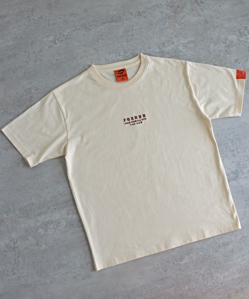 COURO（コウロ）の「【FOXRUN/フォックスラン】 別注ワンポイント刺繍Tシャツ（Tシャツ/カットソー・レディース・オートミール/ネイビー/ブラック系/キナリ/チャコール/ホワイト/ライトグレー系/クリーム/チャコールグレー/ネイビー系/ブラック/ホワイト系・M/L）」の18枚目の写真