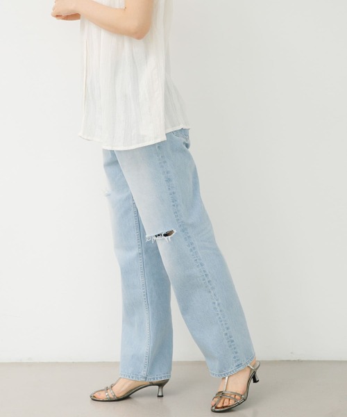 URBAN RESEARCH Sonny Label(アーバンリサーチサニーレーベル)の「クラッシュデニム(デニムパンツ・レディース・ライトブルー・34/36/38)」の13枚目の写真