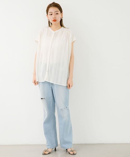 URBAN RESEARCH Sonny Label(アーバンリサーチサニーレーベル)の「クラッシュデニム(デニムパンツ・レディース・ライトブルー・34/36/38)」の10枚目の写真