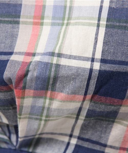 OUTLET（アウトレット）の「【who's who Chico】チェックペプラムチュニック（シャツ/ブラウス・レディース・ブルー/グリーン/カーキ・FREE）」の12枚目の写真